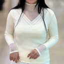 بافت یقه توری وارداتی کد 1017