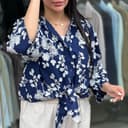 شومیز طرح گل برجسته کد 957