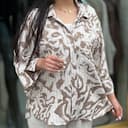 شوميز مانتویی آبرنگی کد 958