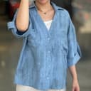 شومیز مانتویی یقه هفت کد 928