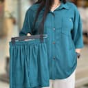 ست شورتک و شومیز کوک و دوک کد 482