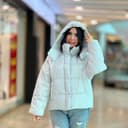 کاپشن وارداتی کلاهدار پفکی کد 1011