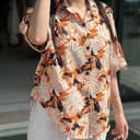 شومیز  کرپ کیمونویی کد 844