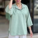 شومیز مانتویی  جلوبسته کد 900