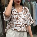 شومیز گرهی آبرنگی کد 942