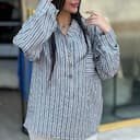 تونیک راه راه لینن کد 965