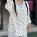 مانتو دبل فیس گلدار کد 872