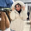 کاپشن وارداتی خزدار کد 1039