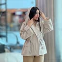 بارانی کتان زارا کلاه دار 972