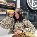 توربان پلنگی خز وارداتی کد 1062