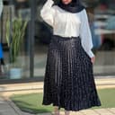 دامن نگینی پلیسه وارداتی مدل 1 کد 838